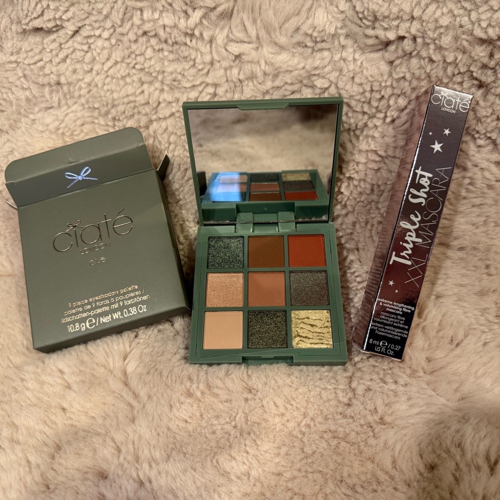 Ciate London Olive Eyeshadow Pallette & Triple Shot XXL Mascara